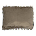 Mars & More half kussen fluweel pom pom taupe 35x45cm