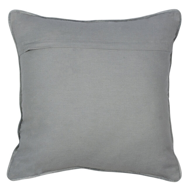 Mars & More *kussen fluweel grijs olifant 45x45cm*