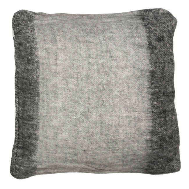 Mars & More *kussen wol look gemeleerd grijs 45x45cm*