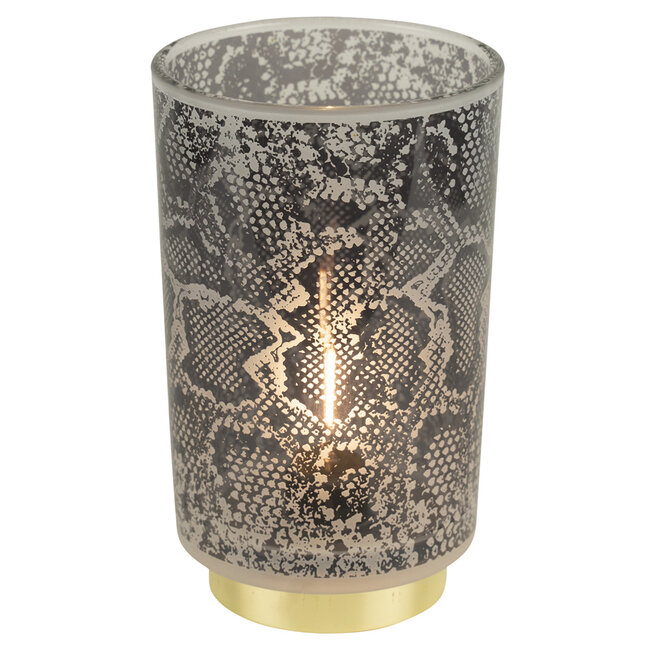 Mars & More led tafellamp slang grijs 20cm 3V  (excl. 2xAAA)*