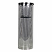 Mars & More *windlicht cilinder zilver visgraat breed large 35cm*