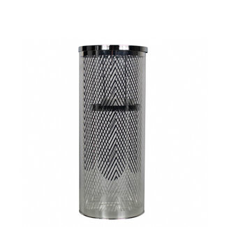 Mars & More *windlicht cilinder zilver visgraat breed medium 30cm*