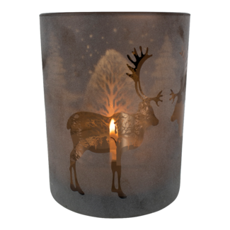 Mars & More Theelichthouder Rendier brons large 18cm