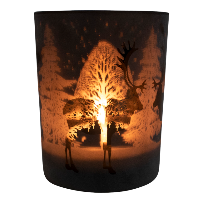 Mars & More Theelichthouder Rendier brons large 18cm