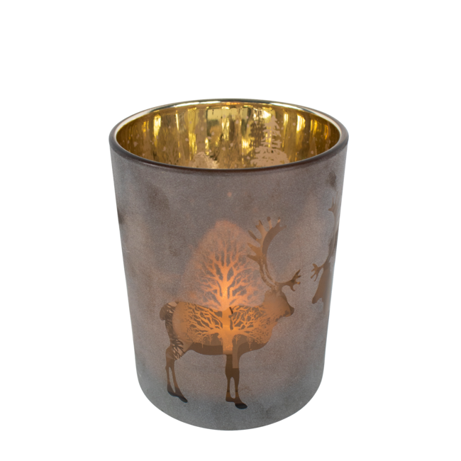 Mars & More Theelichthouder Rendier brons medium 12cm