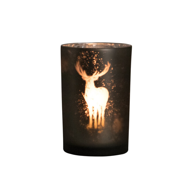 Mars & More Theelichthouder hert groen groot 18cm