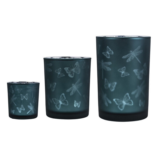 Mars & More Theelichthouder insecten petrol large 18cm*