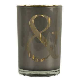 Mars & More Theelichthouder & taupe large 18cm
