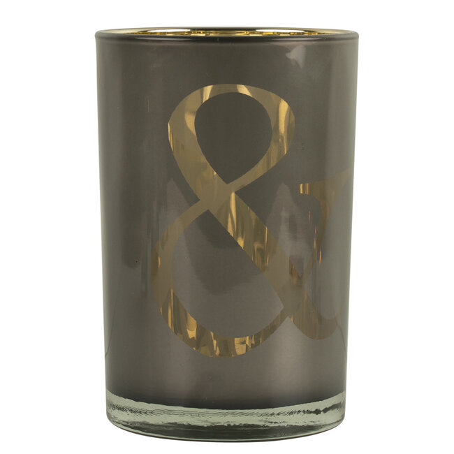 Mars & More Theelichthouder & taupe large 18cm