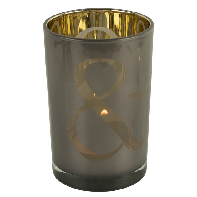 Mars & More Theelichthouder & taupe large 18cm