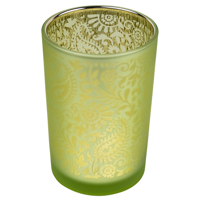 Mars & More Theelichthouder paisley lime large 18cm*