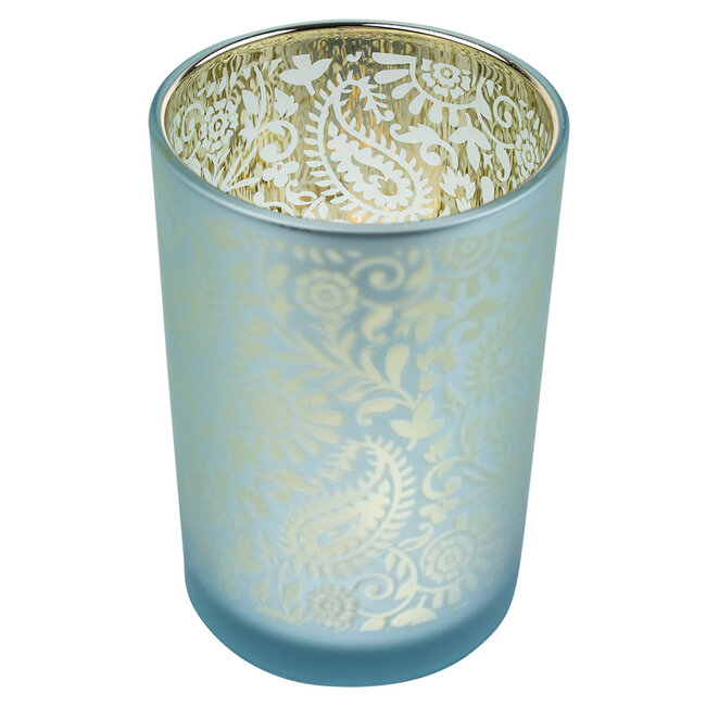 Mars & More Theelichthouder paisley turquoise large 18cm*