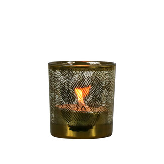 Mars & More Theelichthouder slang goud small 8cm*