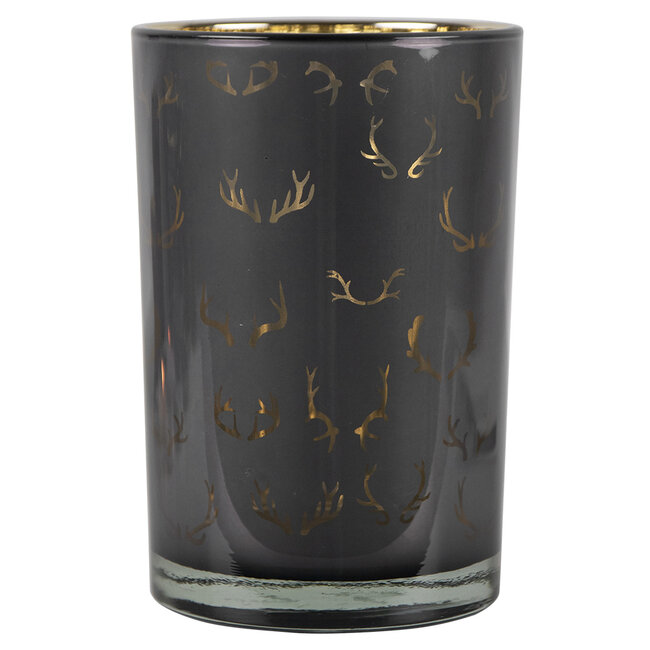 Mars & More Theelichthouder silhouette gewei large 18cm