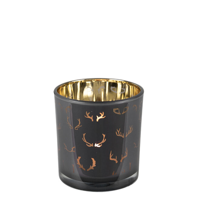 Mars & More Theelichthouder silhouette gewei small 8cm