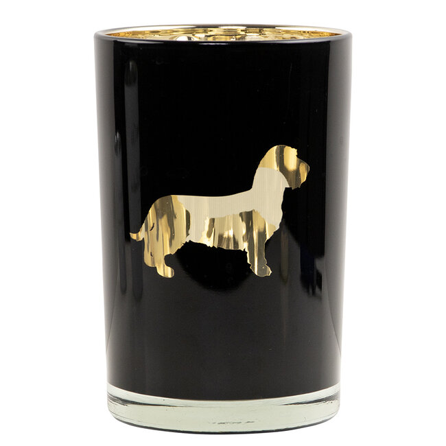 Mars & More Theelichthouder silhouet teckel 18cm