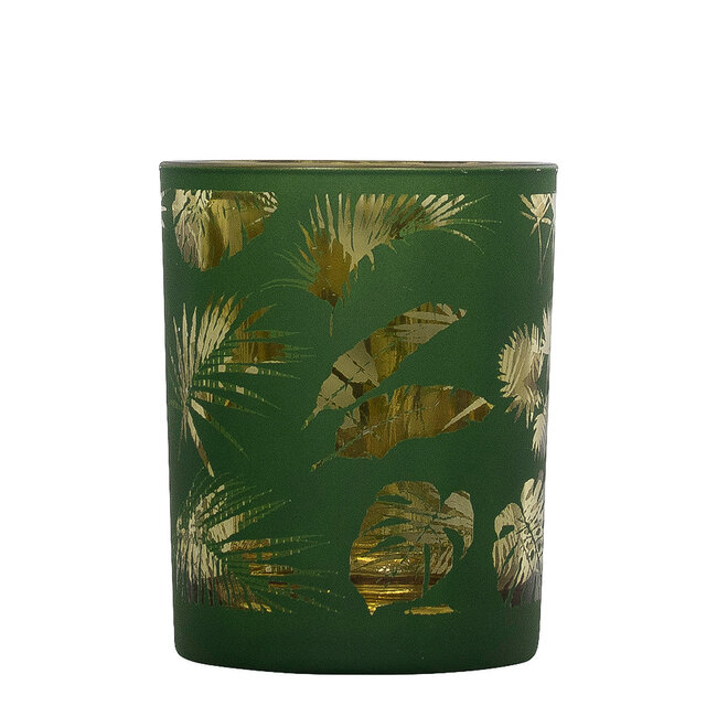 Mars & More *Theelichthouder veren groen large 12cm*