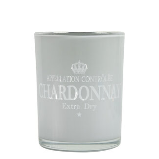 Mars & More Theelichthouder wijn chardonnay wit medium 12cm