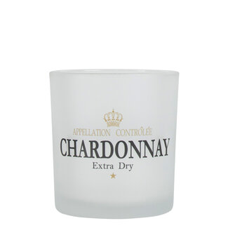Mars & More Theelichthouder wijn chardonnay wit small 8cm