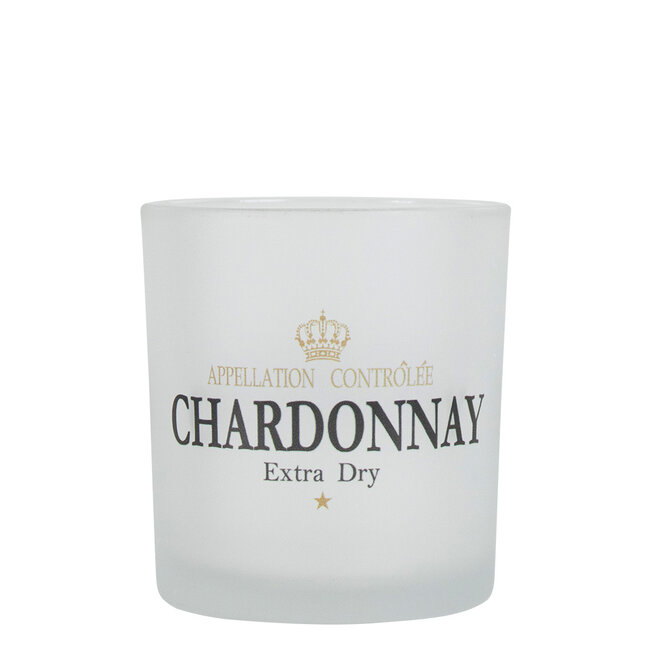 Mars & More Theelichthouder wijn chardonnay wit small 8cm