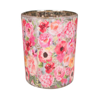 Mars & More Theelichthouder fleury klaproos medium 12cm