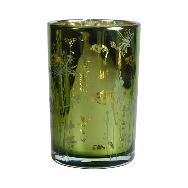 Mars & More Theelichthouder veldbloem groen large 18cm