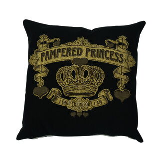 Mars & More gobelin kussen shopping pampered princess 45x45cm