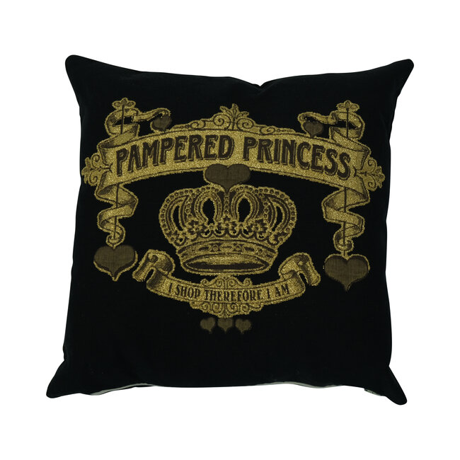 Mars & More gobelin kussen shopping pampered princess 45x45cm