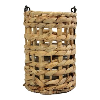 Mars & More waterhyacinth windlicht ruit hang 17cm