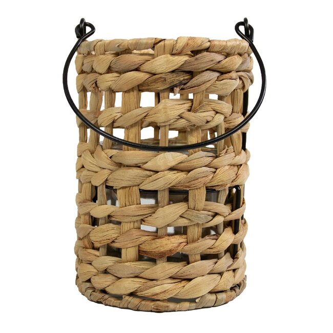 Mars & More waterhyacinth windlicht ruit hang 17cm