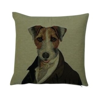 Mars & More gobelin kussen aristo graaf jack russel 45x45cm