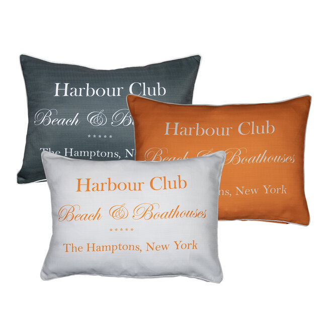 Mars & More buitenkussen harbour club grijs 50x70cm