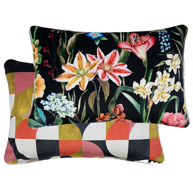 Mars & More Bray kussen zwart 30x50 cm