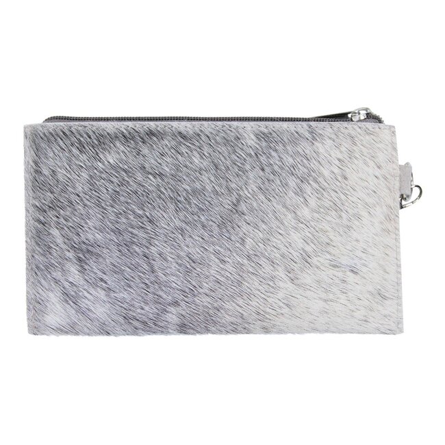 Mars & More etui koe met vakje grijs 20x11cm (bos taurus taurus)