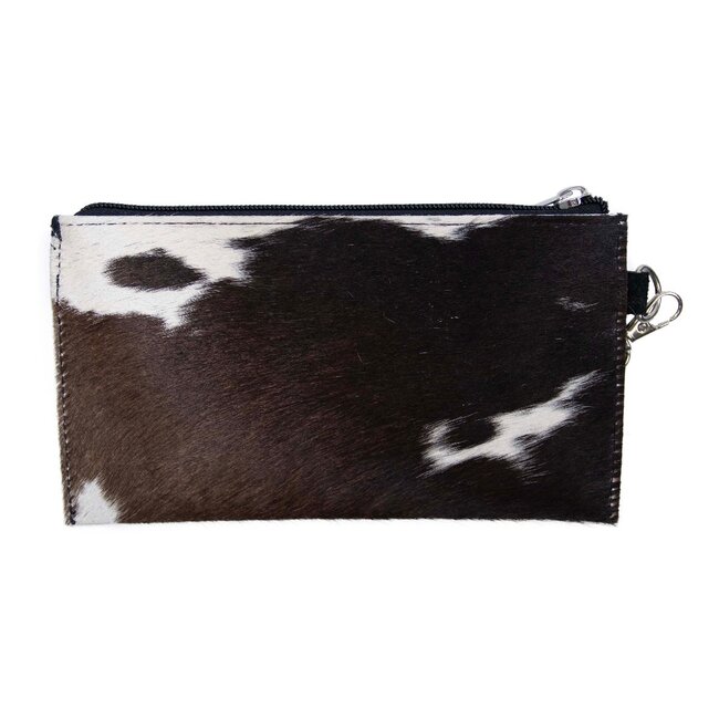 Mars & More etui koe met vakje zwart 20x11cm (bos taurus taurus)