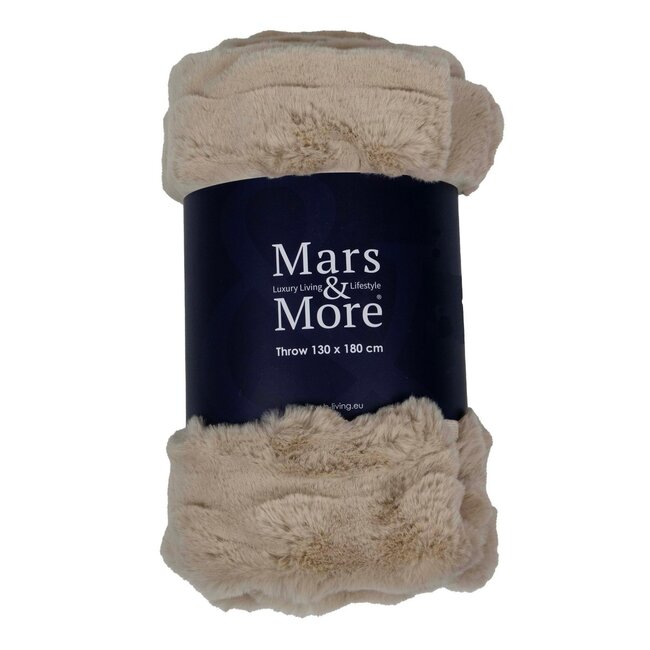 Mars & More Wave plaid beige 130x180cm