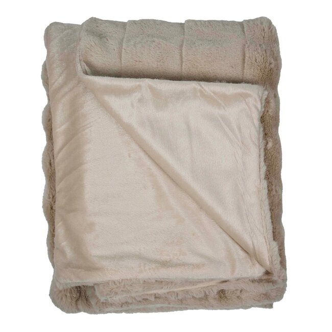 Mars & More Wave plaid beige 130x180cm