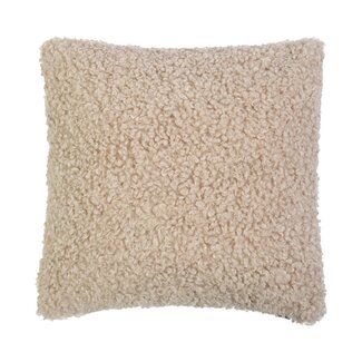 Mars & More kussen teddy krul beige 45x45cm