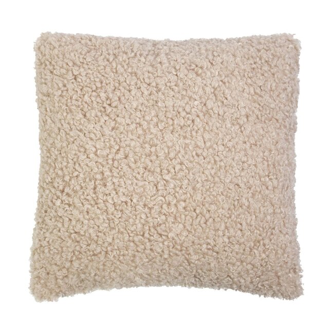 Mars & More kussen teddy krul beige 45x45cm