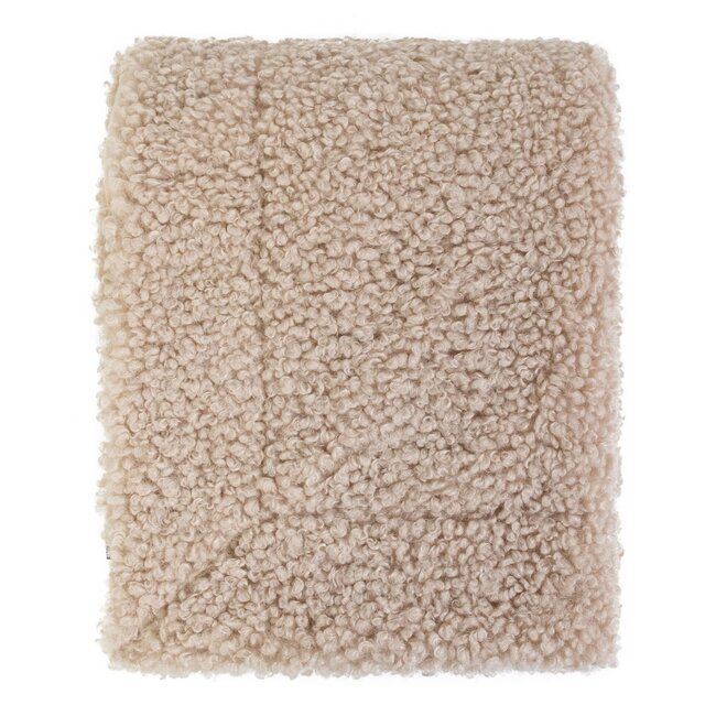 Mars & More plaid teddy krul beige 130x180cm