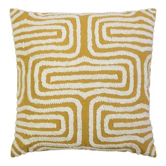 Mars & More Kussen Java mosterd geel 45x45cm