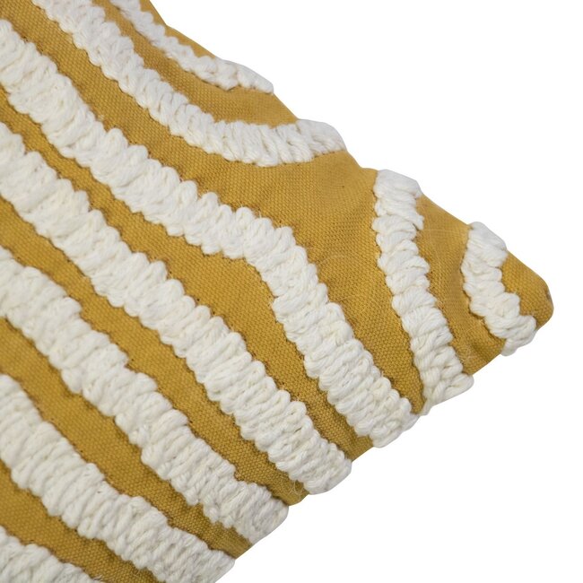 Mars & More Kussen Java mosterd geel 45x45cm