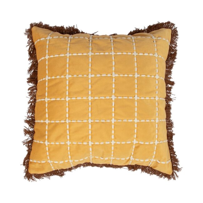 Mars & More Kussen Sulawesi mosterd geel 45x45cm