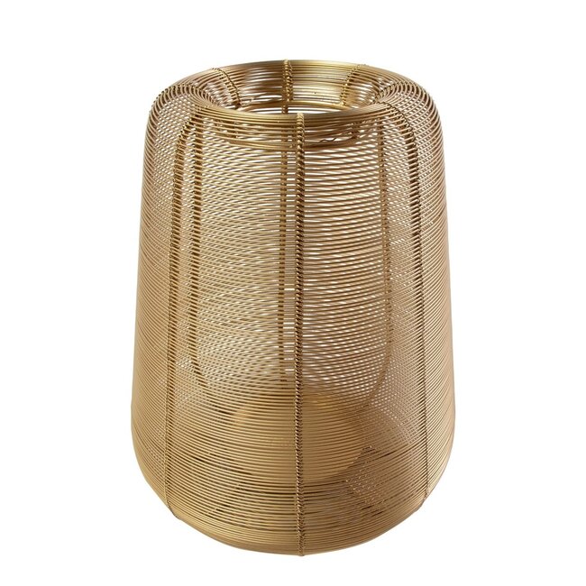 Mars & More Lantaarn Ijzer dara goud h30 d24cm