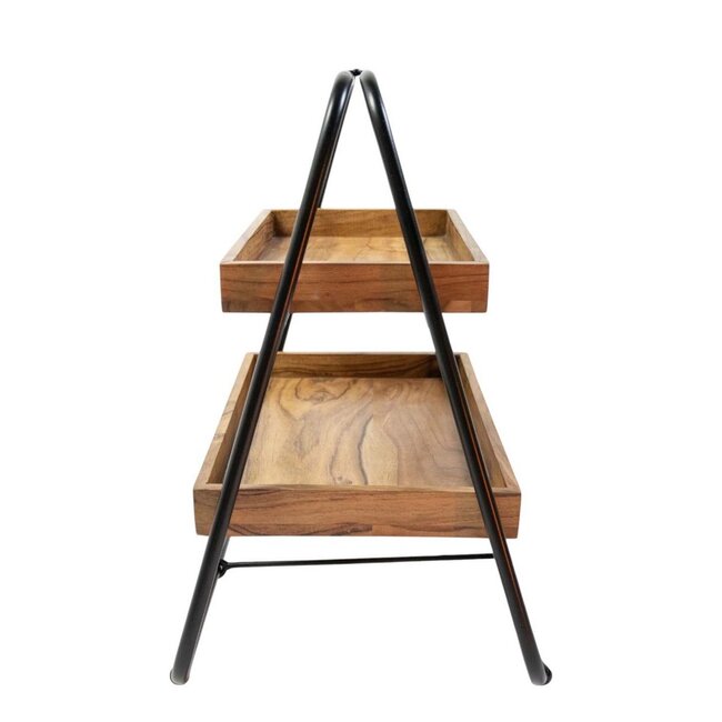 Mars & More Etagere hout rechthoekig h38 d33cm