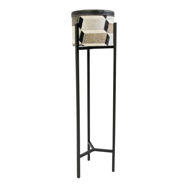 Mars & More Bloempot op standaard illusion multikleur h55 h67 h80 (set van 3) (bos taurus taurus)