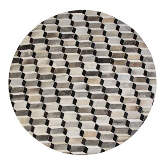 Mars & More Vloerkleed Koe rond illusion multicolor 150cm (bos taurus taurus)