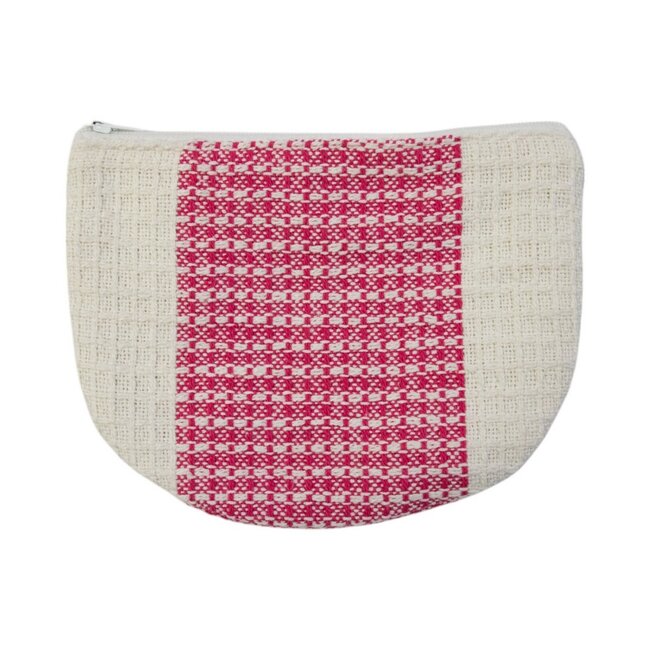 Mars & More Tasje Waffle roze 15x20cm