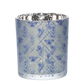 Mars & More Theelichthouder Delfts blauw klein 8 cm