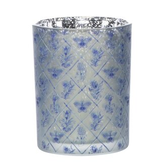 Mars & More Theelichthouder delfts blauw medium 12cm